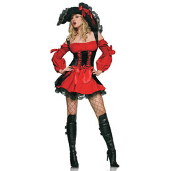 LEG AVENUE Y2K (2003) SEXY VIXEN PIRATE WENCH COSTUME NEW LARGE - Picture 1 of 3